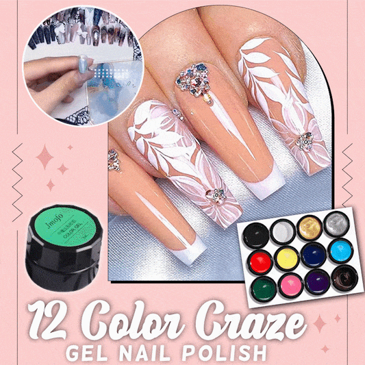 12 Color-Craze Gel Nail Polish